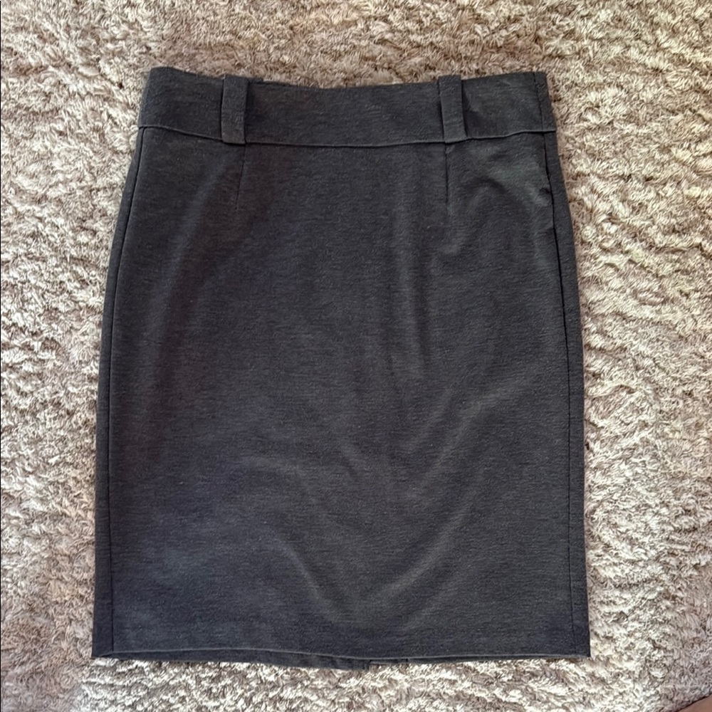 Classic Grey Pencil Skirt